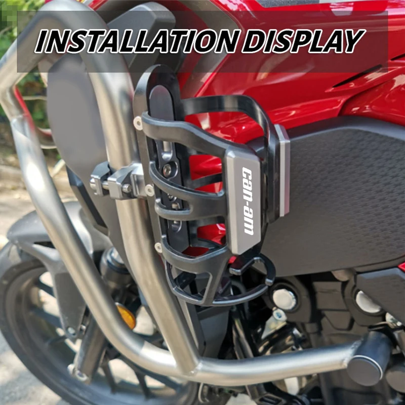 For Bombardier Can Am Outlander 1000 Ryker 900 Renegade 800 Canam Motorcycle Beverage Water Bottle Cage Drink Cup Holder Water view 5