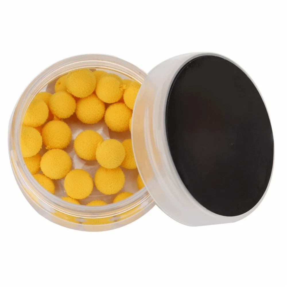 30PCS Convenient 12mm Fishing Bait Pellets Floating EVA Bait Floating Ball 2 Colors Carp Fishing Bait Freshwater Fishing