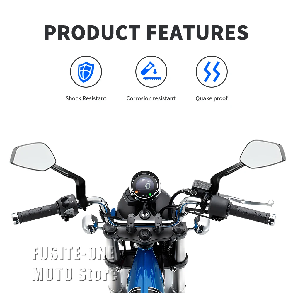 For Honda Dax 125 monkey 125 ST125 CT125 2016-2026 Adventure Motorcycle Accessories Side Rear View Mirror