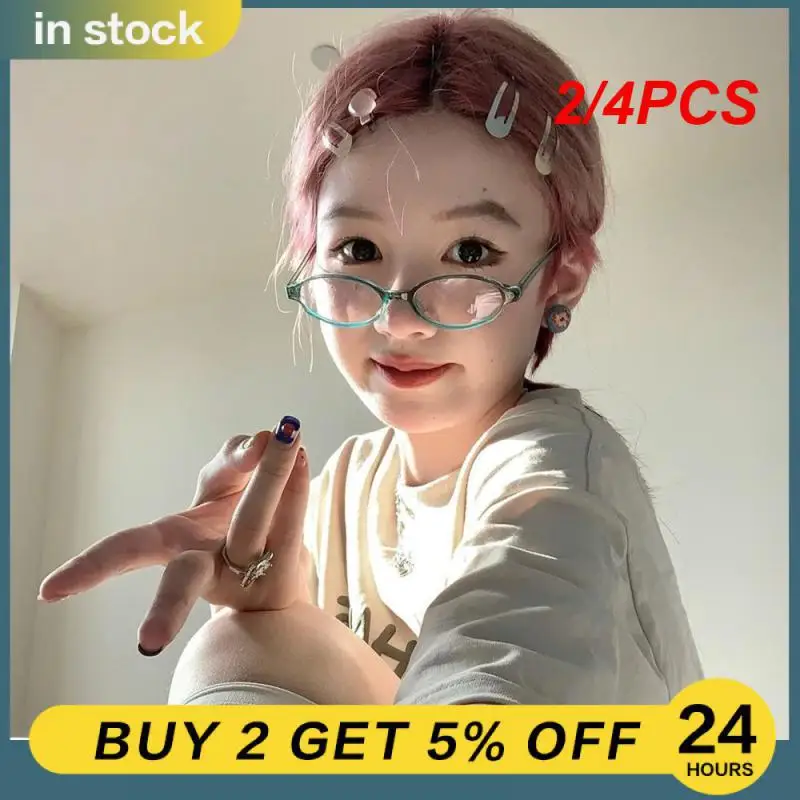 2/4PCS Vintage-inspired Retro Comfortable Wear Eyeglasses For Nearsightedness Prescription Glasses Stylish Myopia Glasses