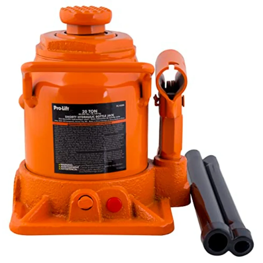

20 Ton Shorty Hydraulic Bottle Jack - Portable Car Jack 40000 Lbs Ccity with Pump Handle for Car Sedans SUV