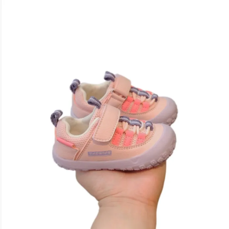 

2025 new baby walking shoes breathable mesh children's shoes anti slip soft sole men's girls' fashionable sports shoes 16-25