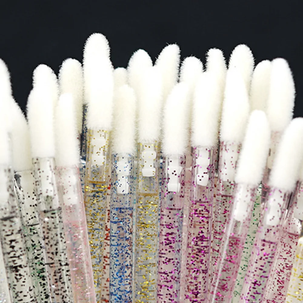 

Lip Wands Applicators Crystal Lipstick Brush Eyelash Brushes Mascara Applicator Lip Gloss Wands Eyeshadow Makeup Accessories