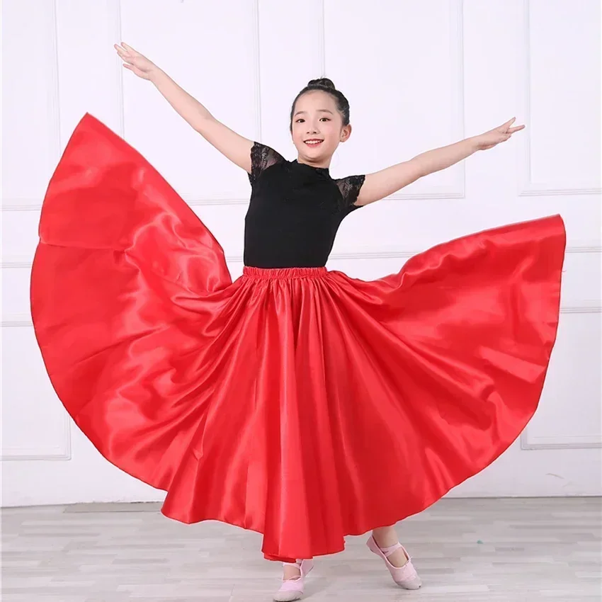 10 สีเด็กผู้หญิง Belly Dance เครื่องแต่งกายสําหรับเด็ก Belly เต้นรําอินเดีย Bollywood ประสิทธิภาพยิปซีซาตินกระโปรง