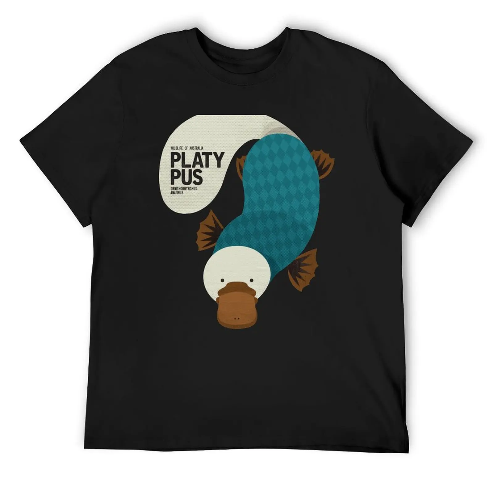 Retro Platypus T-Shirt hippie clothes vintage graphic tee boys animal print mens tall t shirts