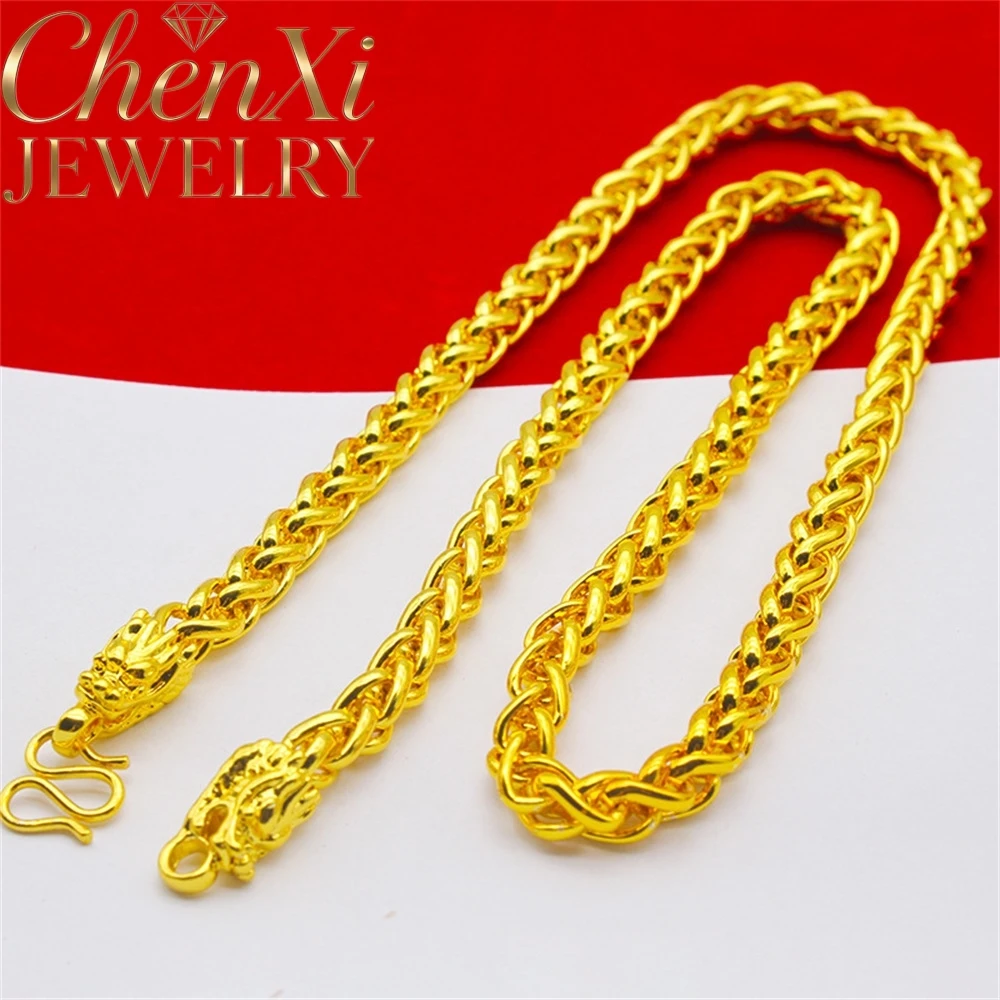 

High-End Man Sand gold Necklace Best Selling Popular Luxury Quality Jewelry Festival Gift Fashion Exquisite Charms Accessories