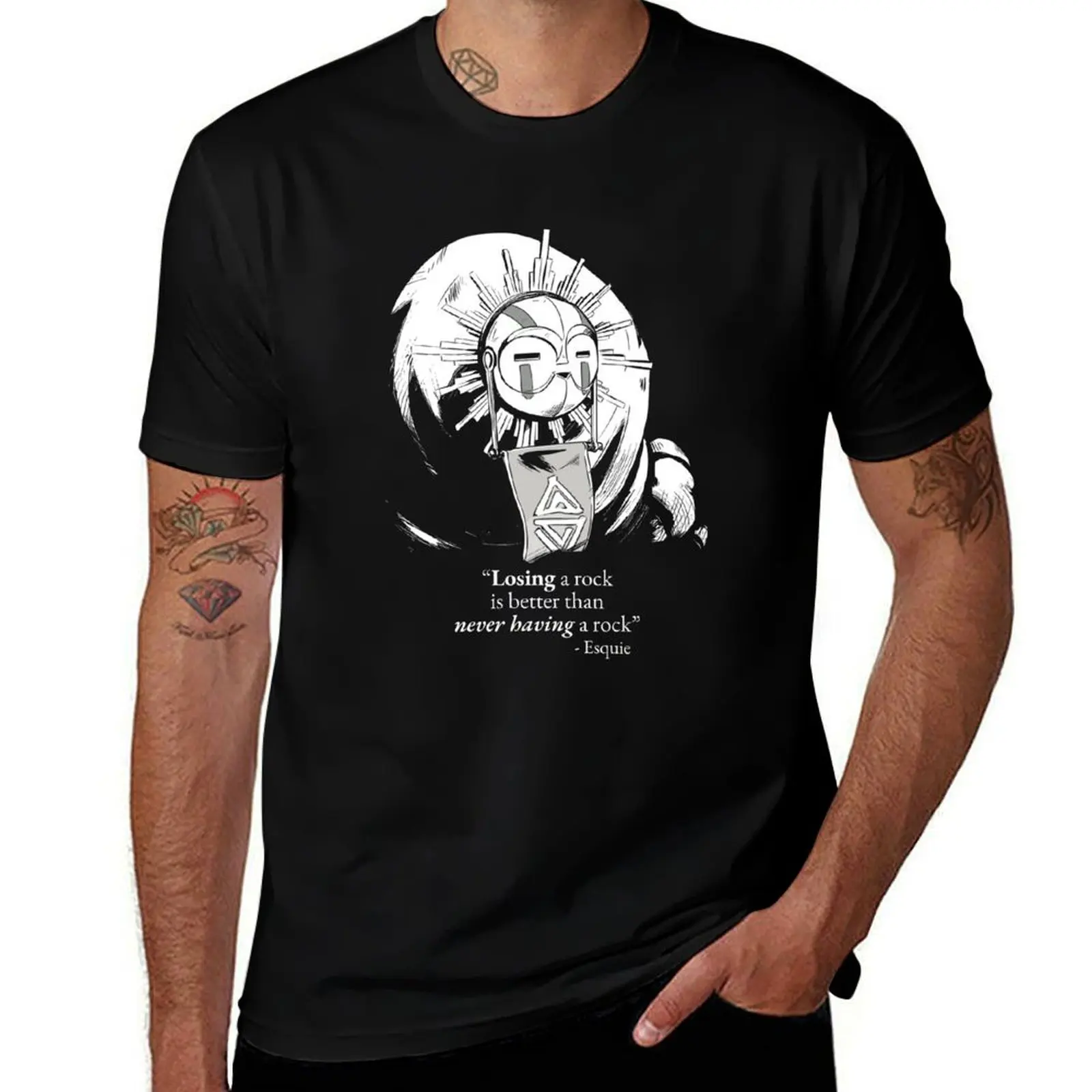 

Esquie Clair Obscur Expedition 33 Quotes Fan Art T-Shirt plus size clothes custom t shirt vintage clothes mens t shirts pack