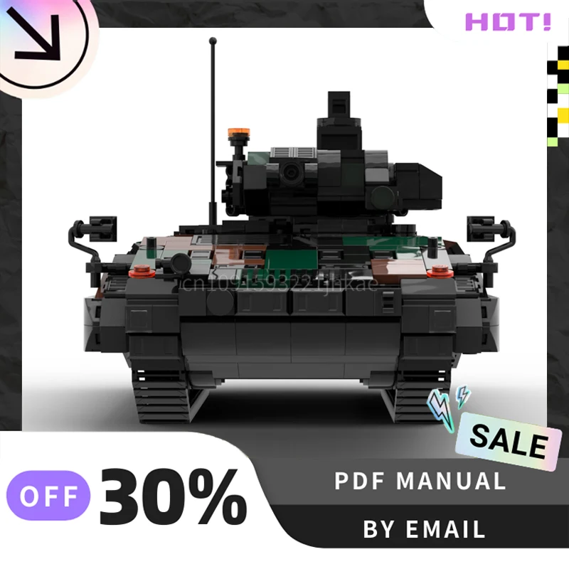 [1070PCS] 사용자 정의 MOC 현대 탱크 크리 에이 티브 빌딩 블록 세트 STEM 교육 장난감 건설 모델 키트 생일 선물