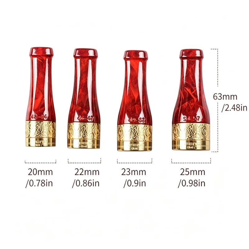 2026 New Cigar Mouthholder Portable Thermoplastic Resin Four Specifications Multi Color Cigar Filter Mouthholder Gift Box Set