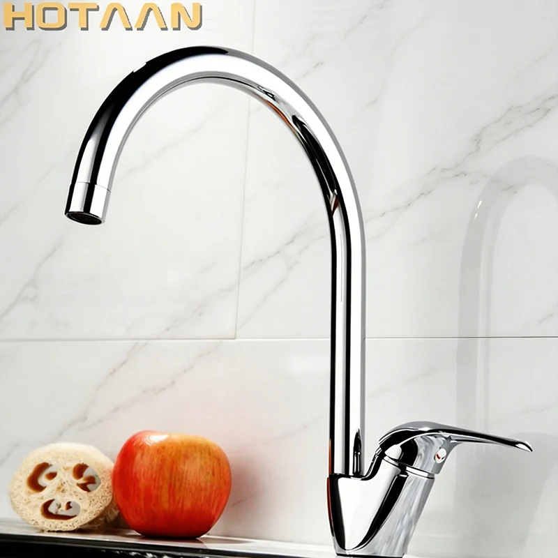 . Swan leading Hot and cold kitchen faucet Single handle single hole kitchen faucet Kitchen sink faucet torneira