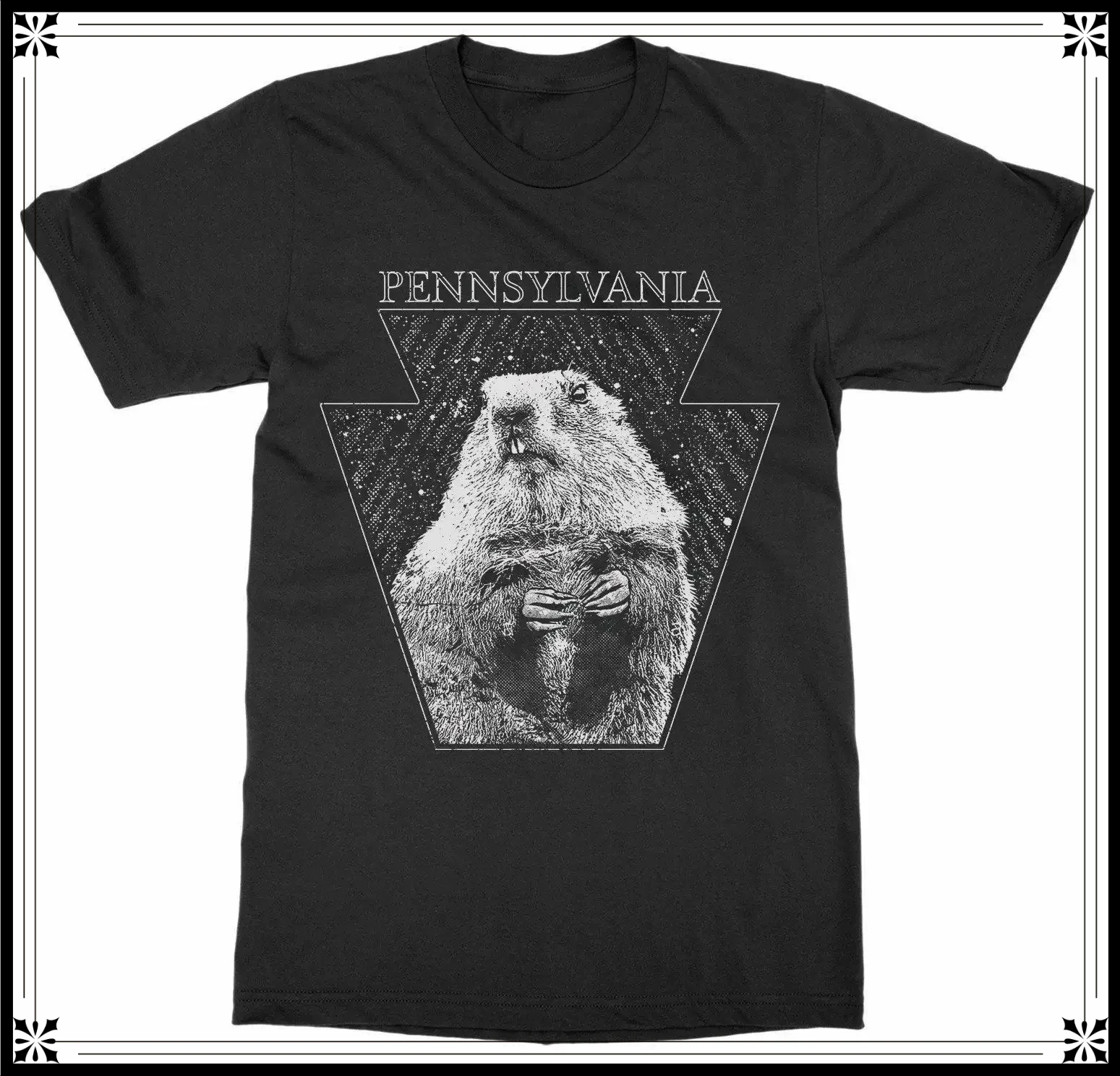 USA Patriot Winter Pennsylvania Groundhog Day T-Shirt 100% Cotton O-Neck Summer Short Sleeve Casual Mens T-shirt Size S-3XL