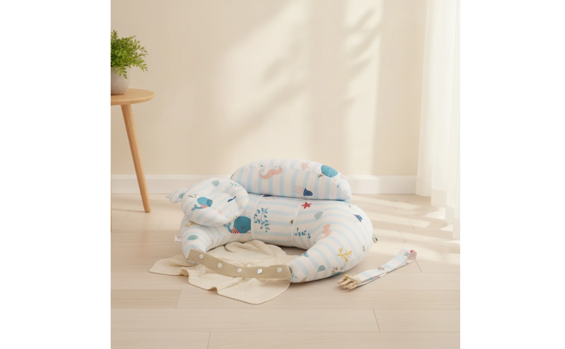 Nursing Pillow with Baby Pillow Padded Infant Support Cushion Comfortable Versatile for Newborns, Breastfeeding