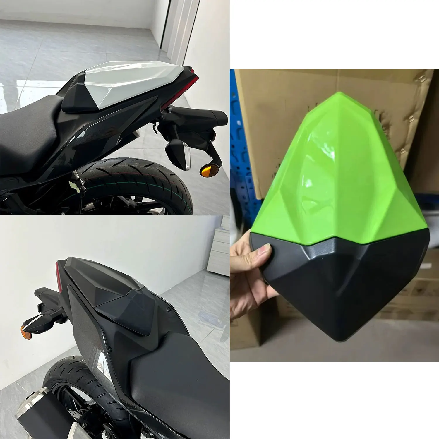 

Fit For Kawasaki Ninja 500 SE Z500 2024 2025 NINJA500 Motorcycle Pillion Seat Cowl Cover Tail Rear Seat Cushion Hump Fairing