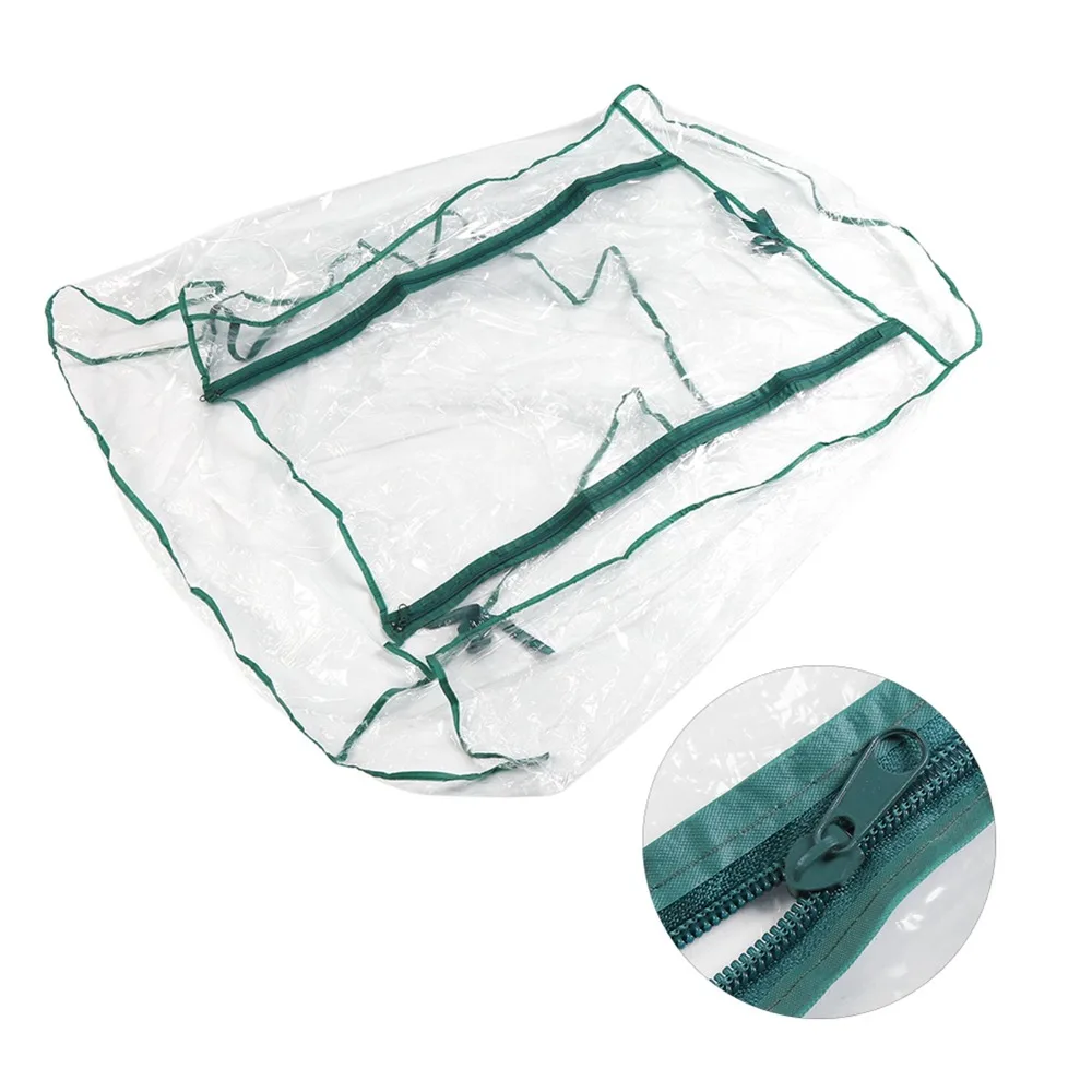 Durable PVC Greenhouse Cover 2 Tier Transparent Garden Warmer Cover Mini Without Stand Sunroom Yard Garden Use