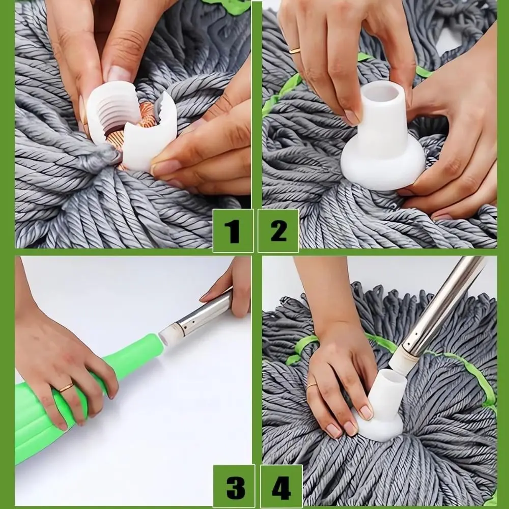 New 2 In1 Dehydrated Mop 360 Degree Hand Free Spin Mop Self Wringing Household Twist Mop Home Cleaning