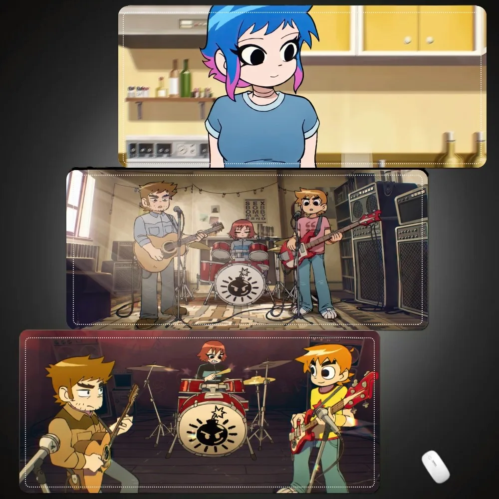 

Scott Pilgrim Takes Off Mousepad Mouse Pad Laptop Gaming Accessories Mousepad Large Desk Mat Computer Gamer Keyboard Rug Carpet