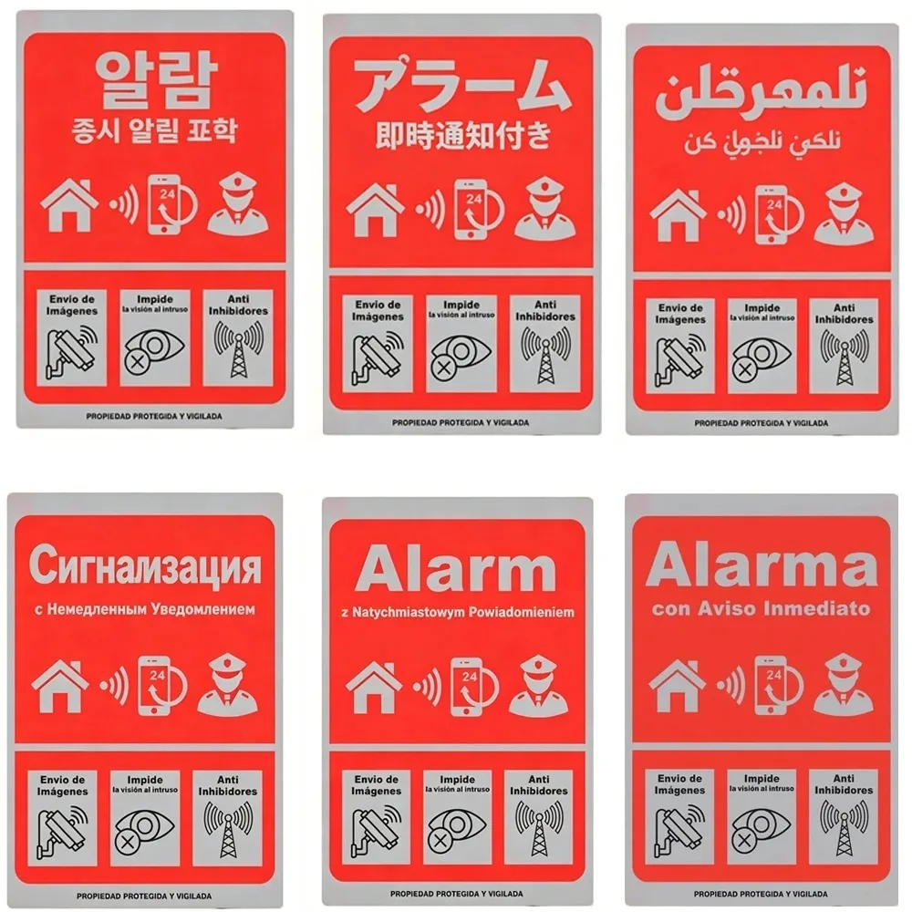 CIFBUY Vintage Aluminum Wall Art Waterproof Durable Instant Alert Alarm Plaque for Home Garage Farmhouse Decor