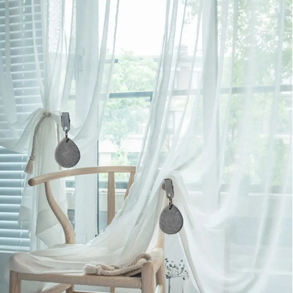 4/5/6/7/10Pcs Teardrop Shape Tablecloth Weight, Marble Tablecover Weight With Metal Clip, Pendant Stone For Picnic Table Covers