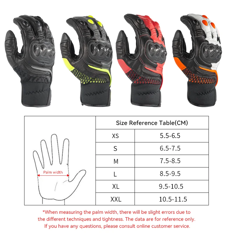 Star Field Knight Summer Motorcycle Riding Gloves Carbon Fiber Joint Protection Gears Real Goat Leather Non-slip Wear-resistant