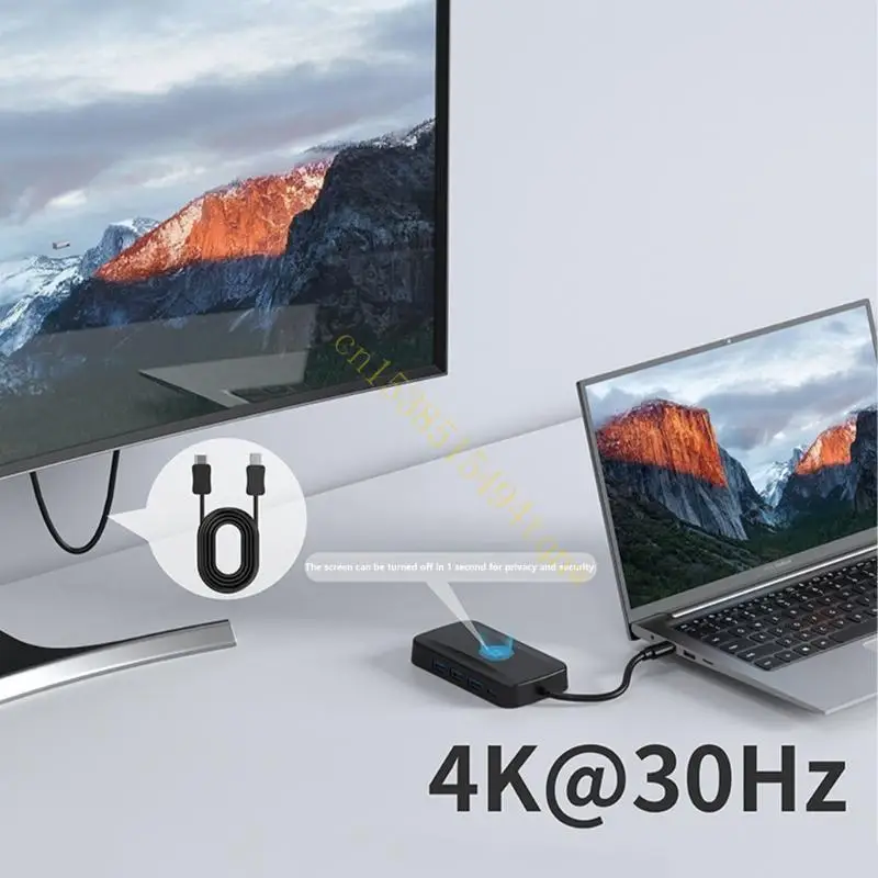 J60A Expand Port Wirelessly 5 in 1 Hubs, USB and Power Delivery Screen Thrower