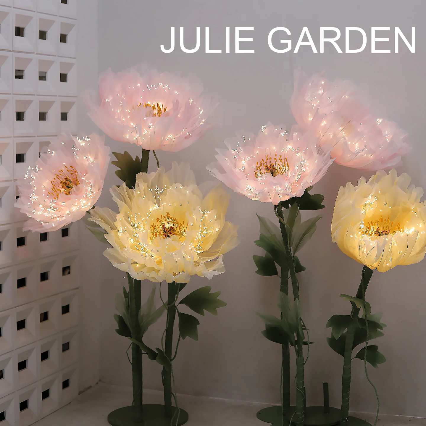 

Large Electric Flower Artificial Silk Flowers Poppy Baby's Breath Wedding Guide Decorative Indoor Giant Party Garden Flower