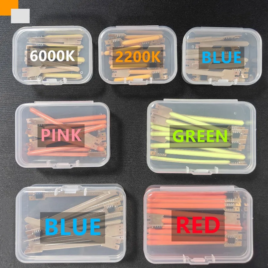 10PCS Per Box 3V LED Meteor Shower Flowing Water Flame Filament 5 Modes COB Diodes Parts Edison Incandescent Bulb Accessories