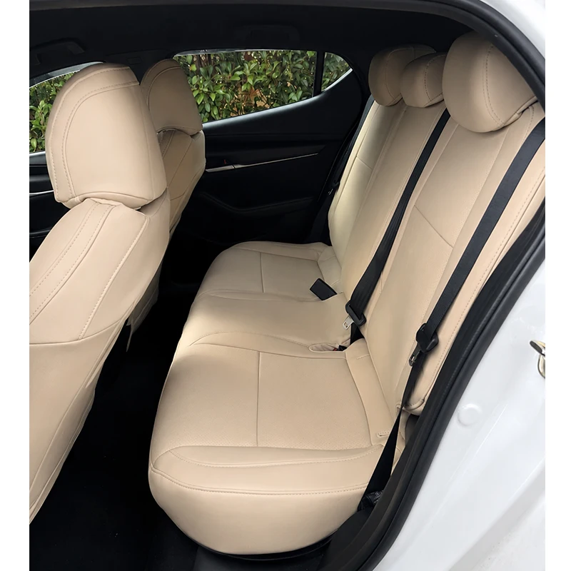 Custom Car Seat Covers fit for 2020-2025 Mazda 3 Sedan Hatchback Full Covered Synthesis Leather 5 Seats Full Set