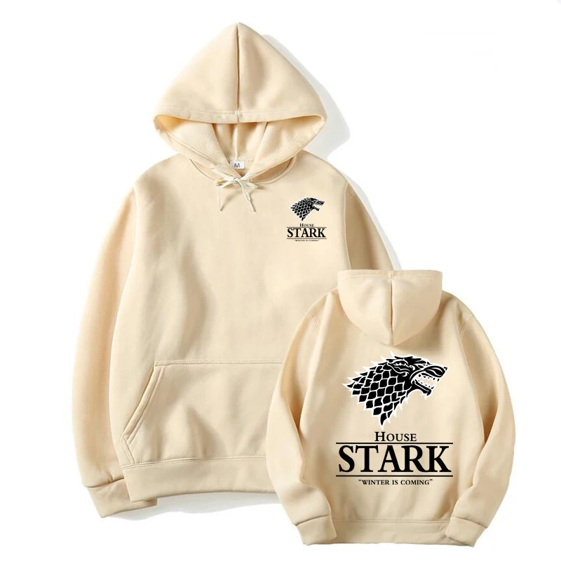 2025ハウス・スターク メンズ プリント パーカー ヒップホップ ストリートウェア カジュアル ファッション 春秋 ファッション フード付きパーカー