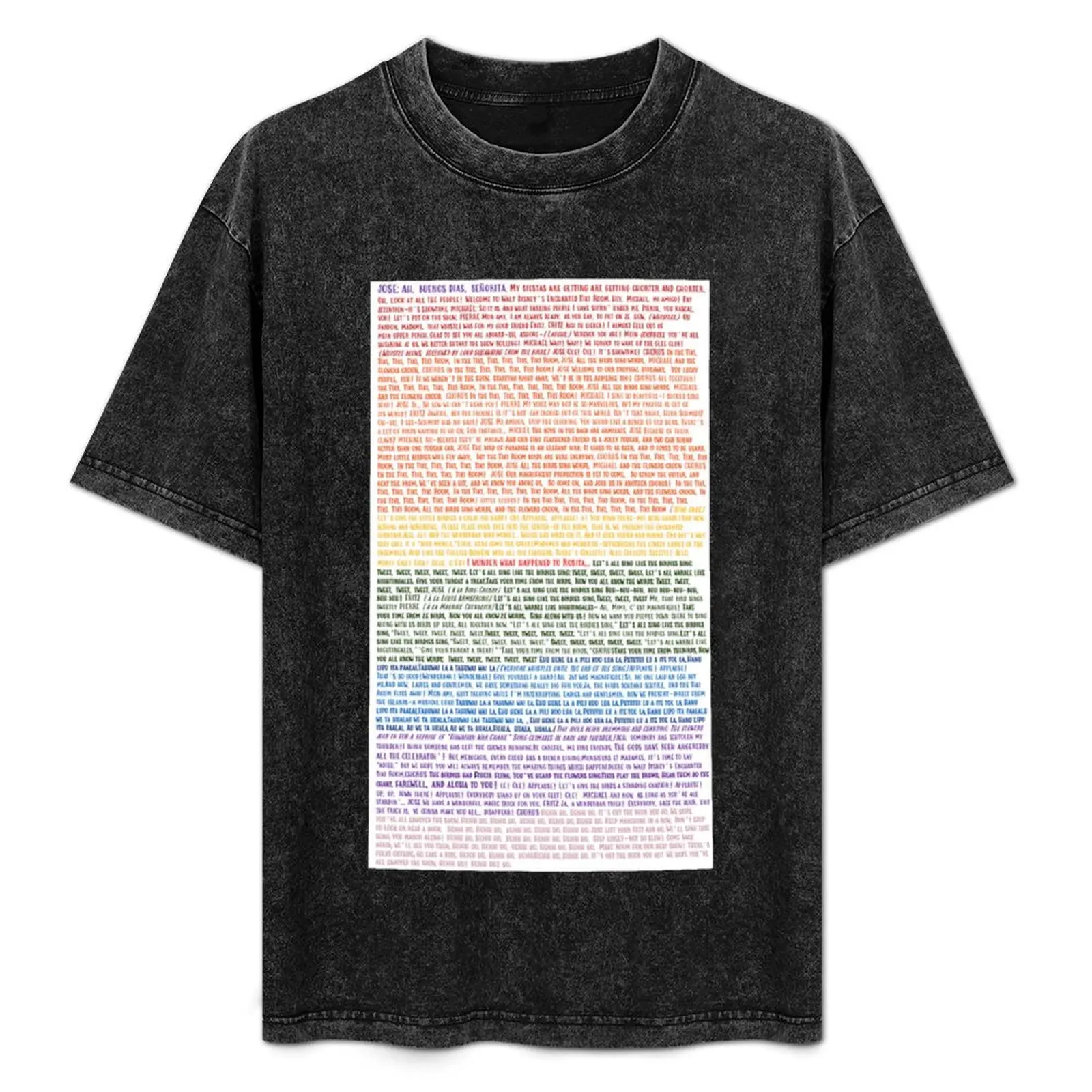 

Entire Tiki Room Script Long T-Shirt Casual Everyday Wear T-Shirt
