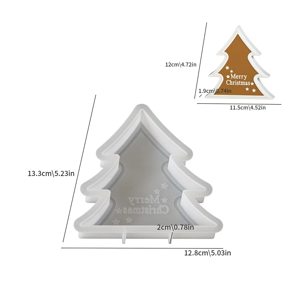 Handmade Christmas Series Resin Candle Mold Elk Snowflake UV Epoxy Candle Making Kit Silicone DIY Crafts Soap Mold