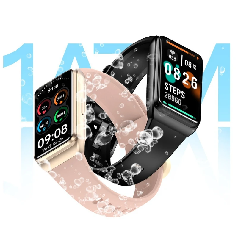 Smart Bracelet Health Monitoring Blood Oxygen Heart Rate Exercise Waterproof Multifunctional Bracelets Fashion Jewelry
