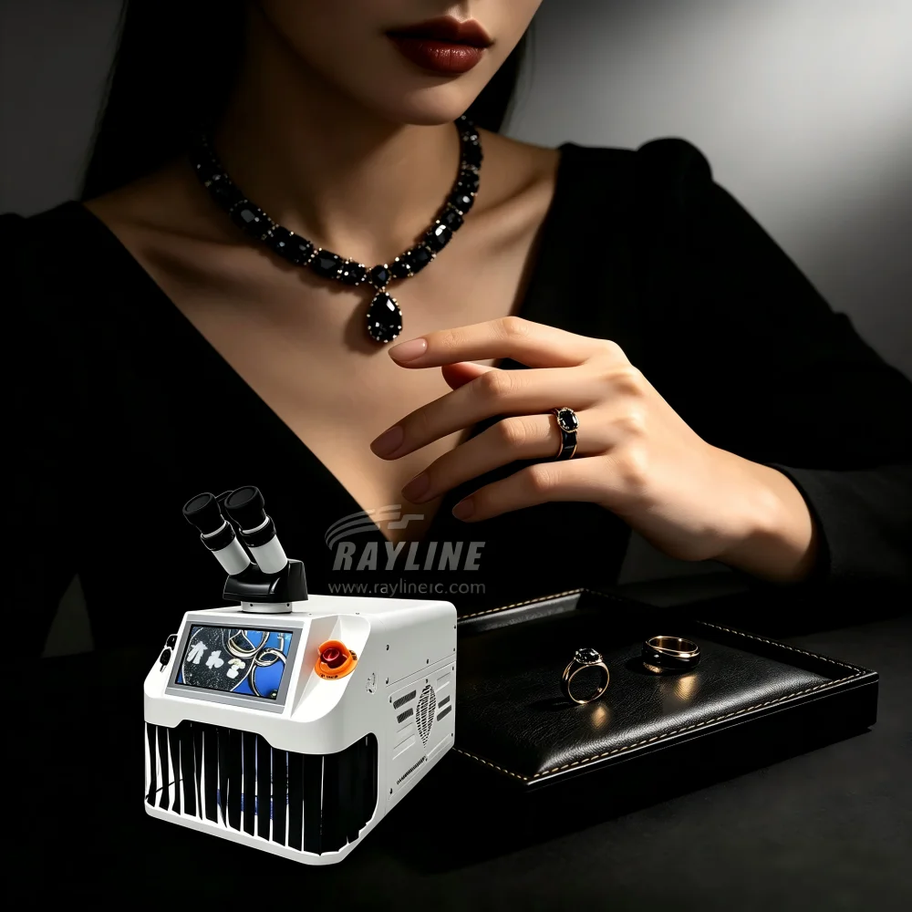 High Efficiency Micro Jewelry Laser Welder 100W Desktop Spot Welding Machine for Fine Chain Link Ring Sizing Jewelry Making