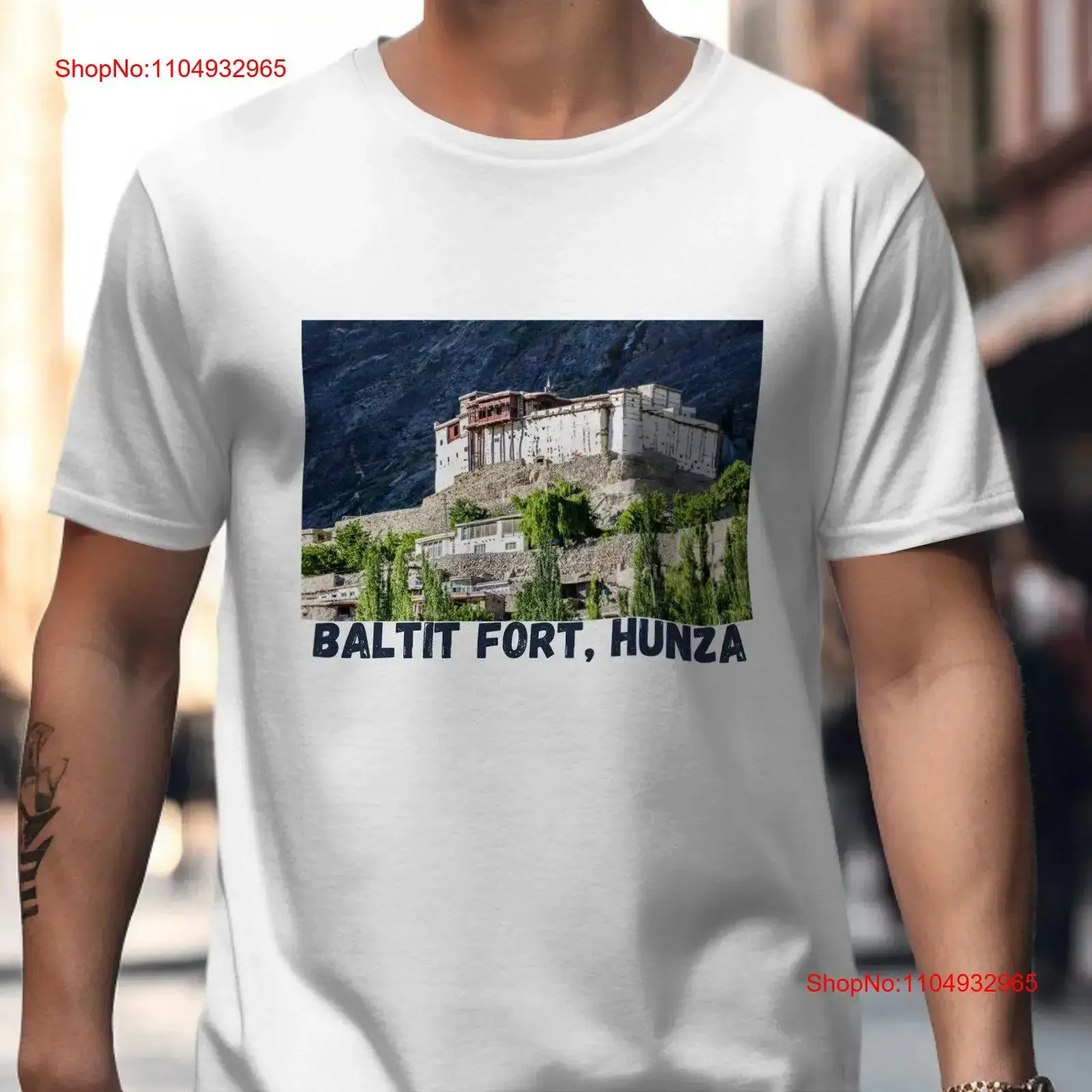 Hunza Valley Vintage Baltit Fort T Shirt Historic Gilgit Baltistan Northern Pakistan Design for Travelers vintage Washed