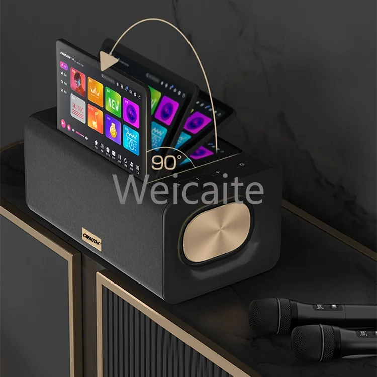 Karaoke System Set Player Android Home Karaoke Machine Karaoke Miner Brand Beta Three Touch Screen Speaker for Music Events