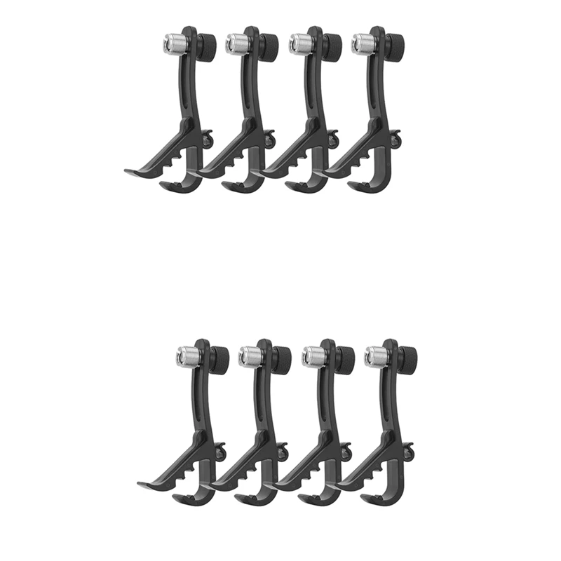 

Shockproof Drum Mic Clip 8Pcs, Adjustable Drum Mic Kit & Microphone Holder For Mic Stand, Universal Microphone Clamp