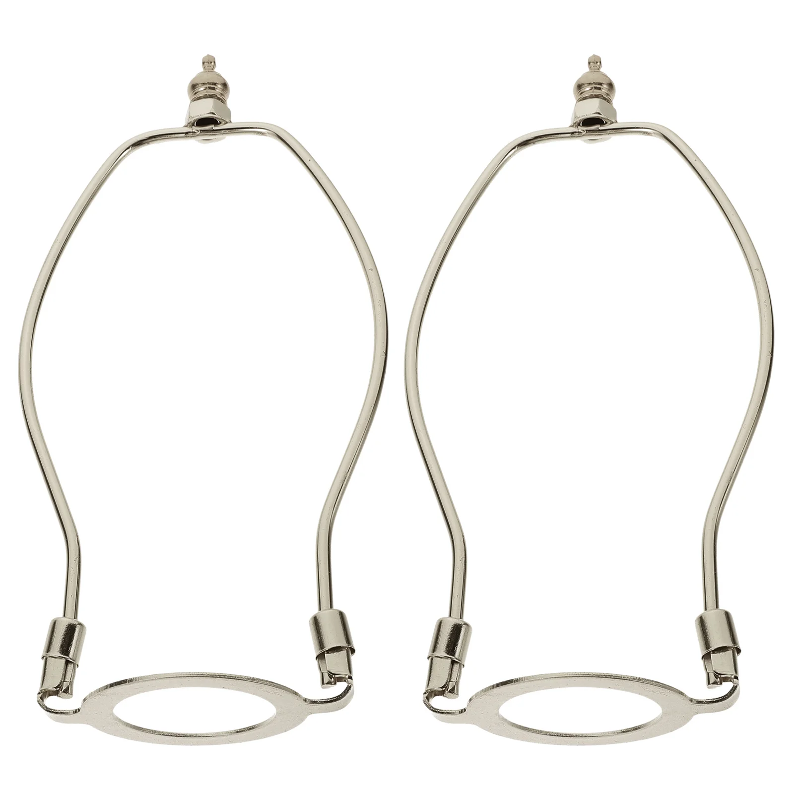 

2pcs Floor Lamp Bracket Light Shade Harp Holder Metal Alloy Rustproof For Table Lamps Shade Accessories Horn Lamp Frame