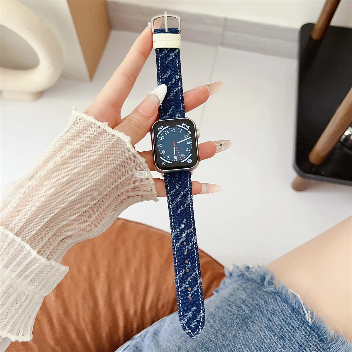 Watch Band For iWatch 42/44/45/46/49mm 38/40/41mm PU leather Fashion Watch Strap for Watch Series Ultra2 Series 10/9/8/7/6/5/4/3/2/1_voghion.com