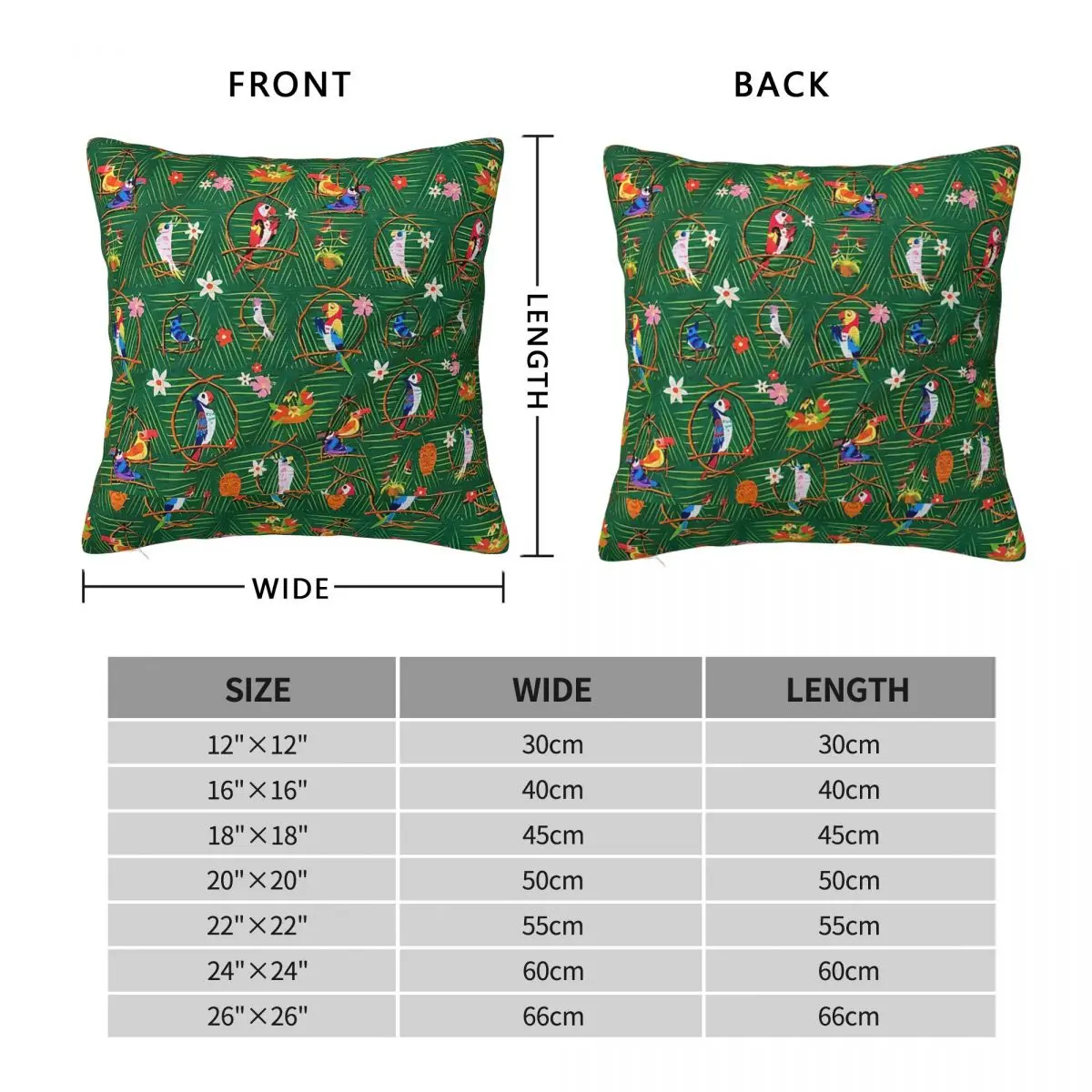 Enchanted Tiki Animal Pillowcase Polyester Linen Velvet Creative Zip Decorative Pillow Case Home Cushion Cover