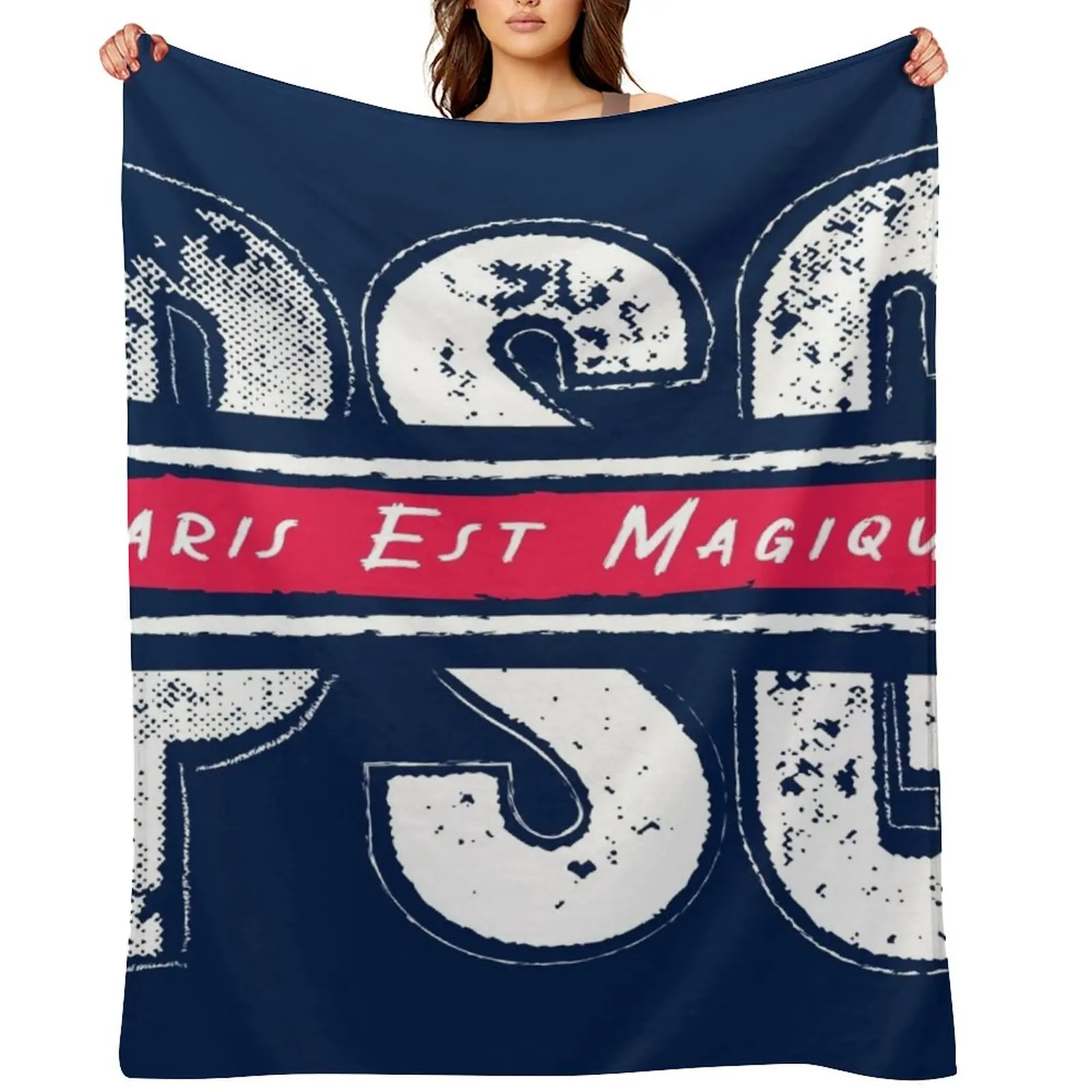 

PARIS IS MAGICAL Throw Blanket sofa bed Cute Plaid Single Giant Sofa Blankets