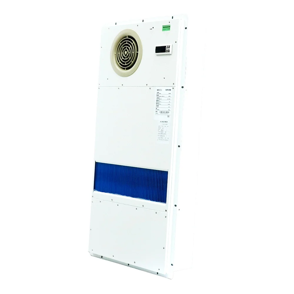 IP55 RS485 80W Air to Air Outdoor Panel Telecom Cabinet Heat Exchanger