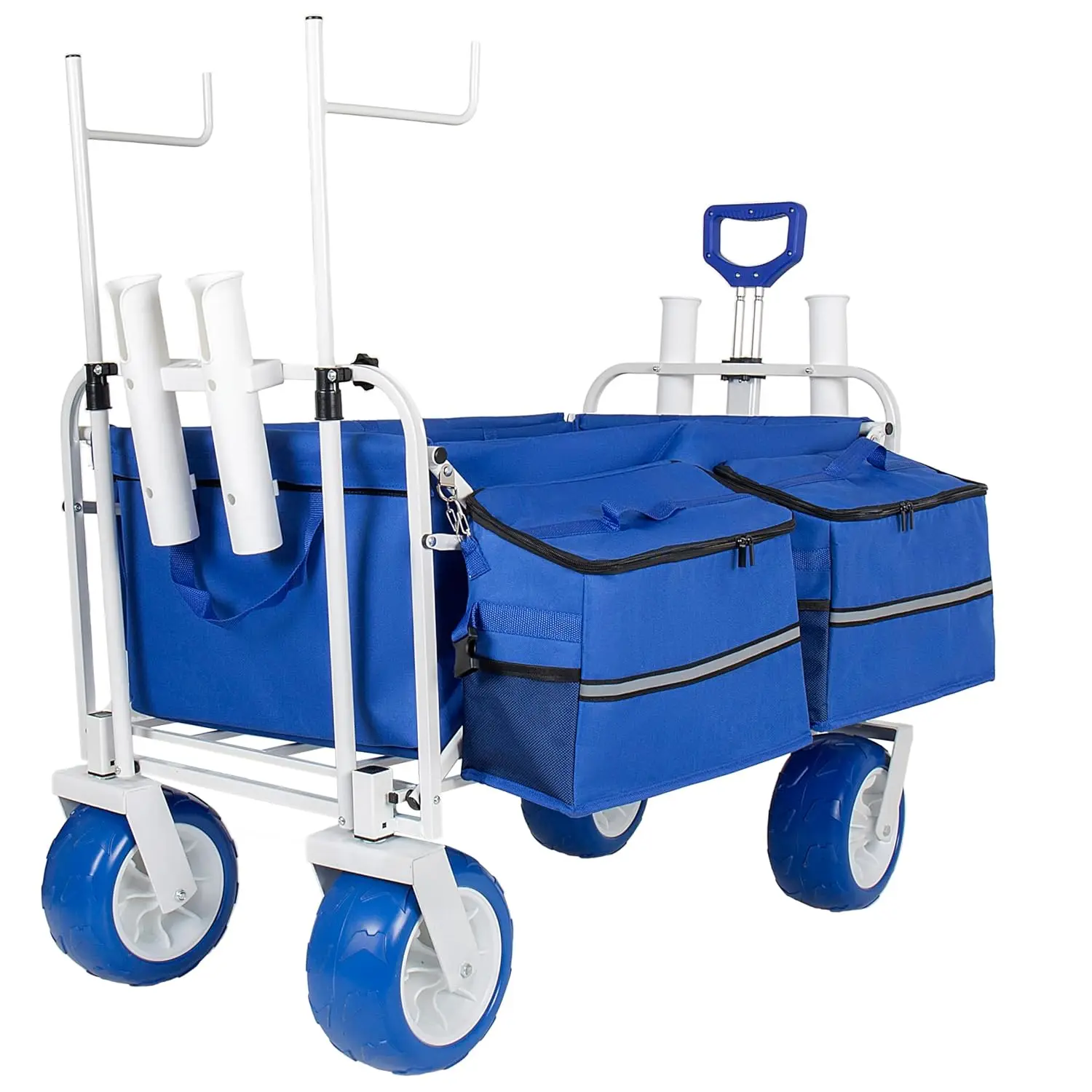 Beach Wagon Cart with Chair Racks, 9