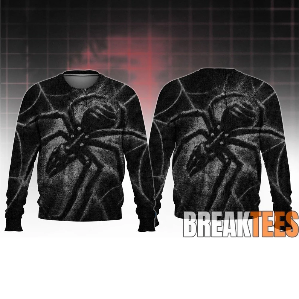 2026 Brand New Day Superhero Movie Spider Limited Long Sleeve Crew Neck Sweatshirt Casual Relaxed-Fit Soft Comfy Family Matching