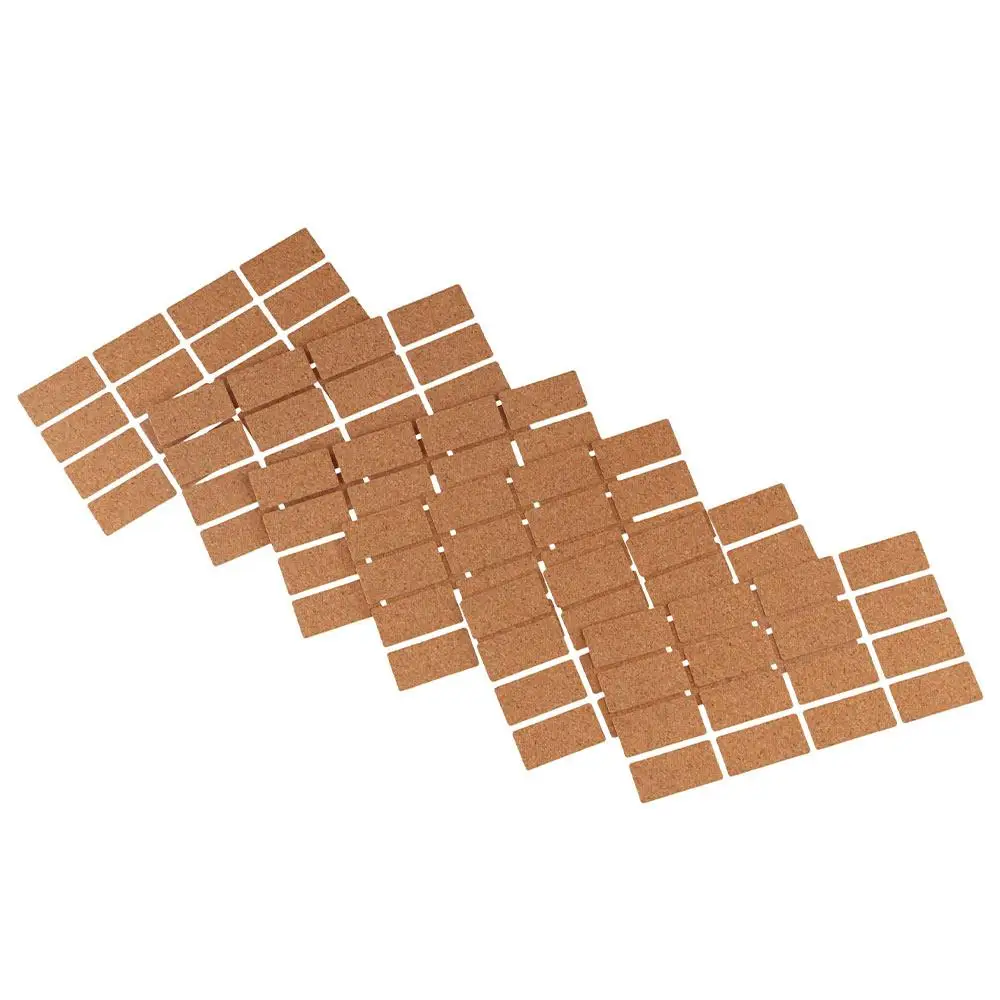 36/96pcs Self-adhesive Cork Wooden Labels Stickers Removable No Glue Marks Spice Jar Label Stickers DIY Waterproof