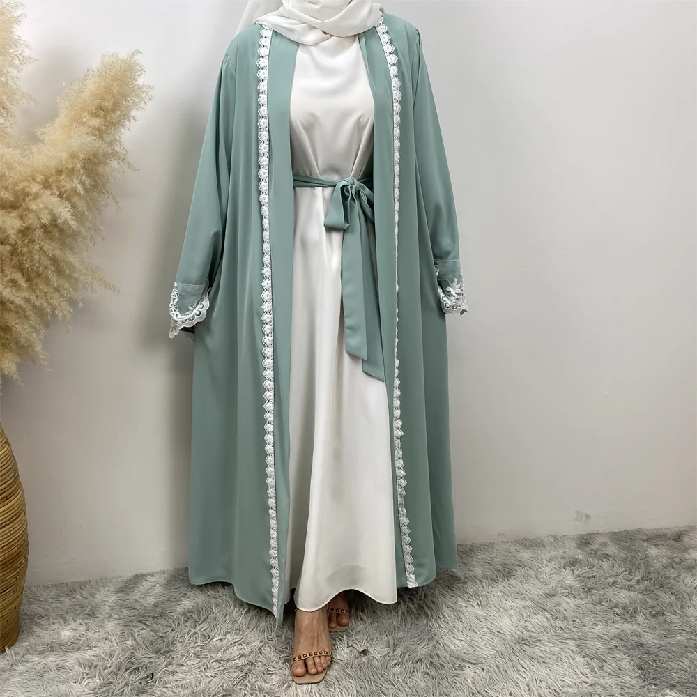 Moderate Muslim new fashion women's dress Turkey Middle East Cardigan robe Islamic slim embroidered women's robe dress