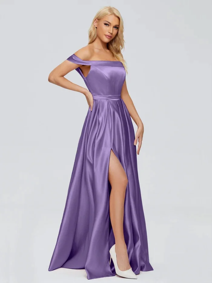 

Классические драпированные длинные платья трапециевидной формы Charmeuse с открытыми плечами по индивидуальному заказу, платья для особых случаев, простые размеры, мода