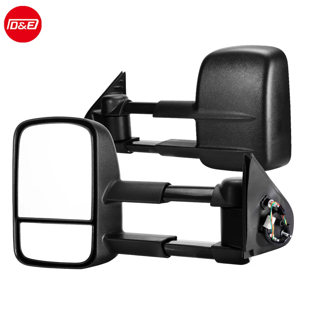 Pair Extendable Towing Mirrors For Toyota HILUX 2015-ON Black Pair