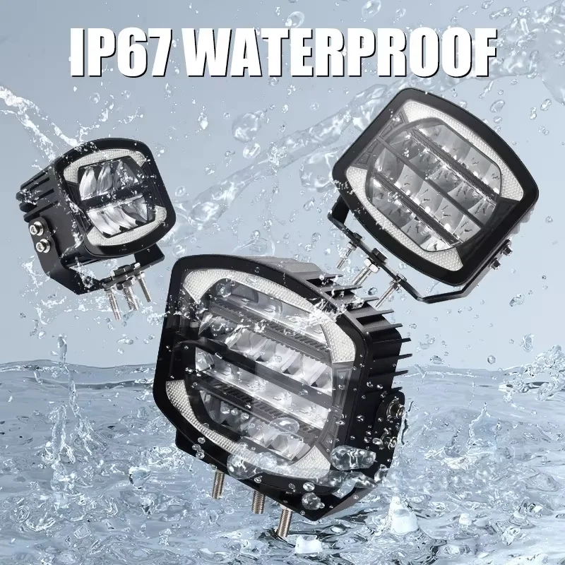 For Universal Truck Amber Linear  LED Off-Road Fog Work Light（5/7/9inch）