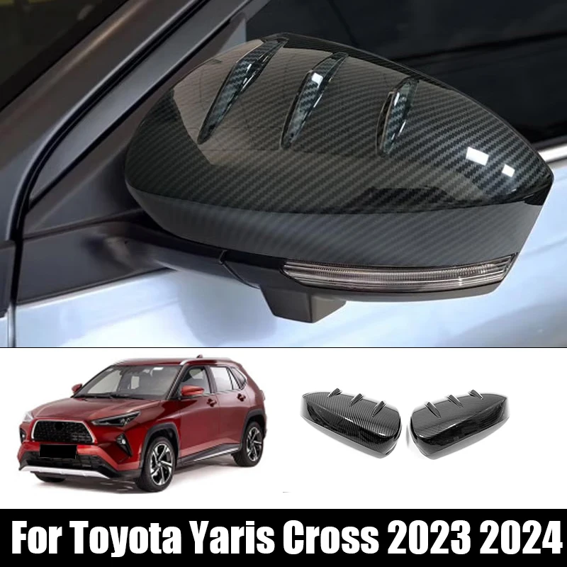 For Toyota Yaris Cross 2023 2024 ABS Exterior Accessories Rearview Mirror Cover Trim Door handle Bowl Cover Sticker Trim Styling