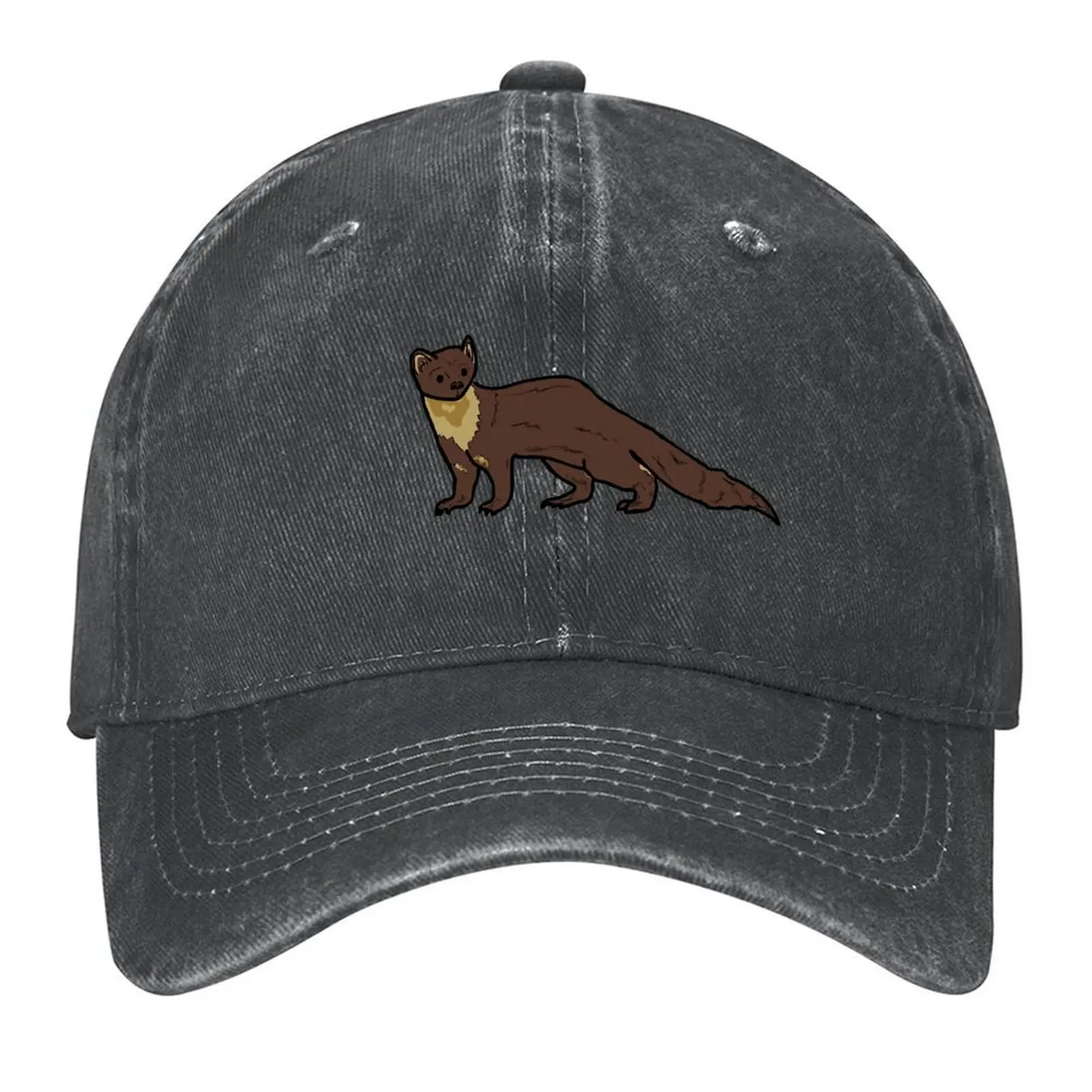 

Cat Crainn - Pine Marten - Irish Wildlife Baseball Cap Golf Golf Hat Beach Outing men's big size hat Men Luxury Brand Women's