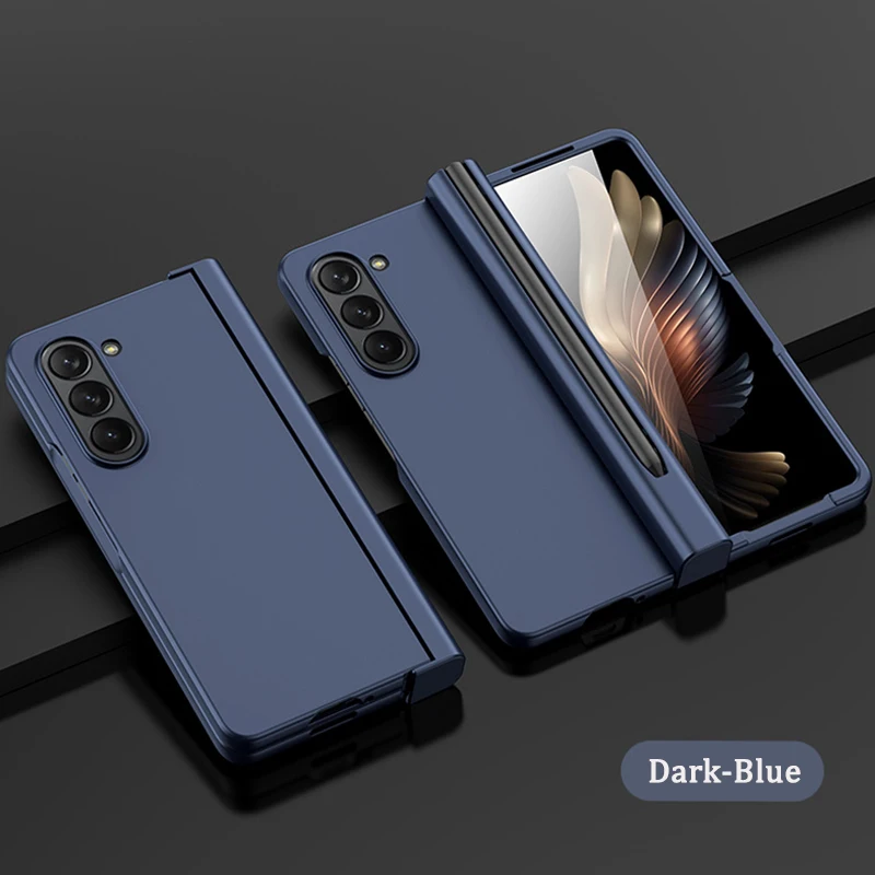 For Samsung Galaxy Z Fold 5 Fold5 Phone Case Ultra-thin Frosted Protective Cover Anti-fall FOLD5 All-inclusive Matte Fold Case